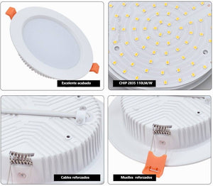 Downlight LED circular empotrable 25W - Uso profesional - Ø190 mm - Barcelona Led-