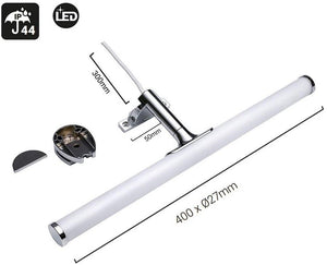 Aplique de baño tubular opal - 3 tipos de fijación - 6W - 540Lm - IP44 - 40cm - Barcelona Led-