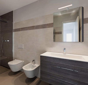 Aplique de baño tubular opal - 3 tipos de fijación - 6W - 540Lm - IP44 - 40cm (5)