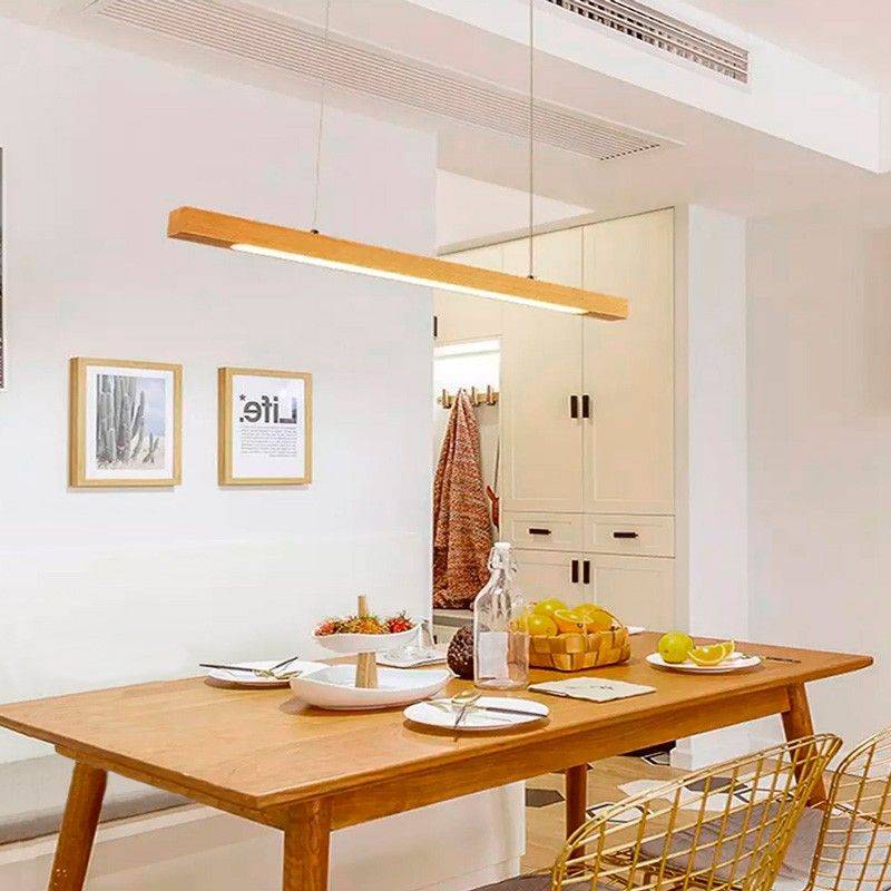 Lámpara colgante de madera "COAK" 24W Dimable (1)