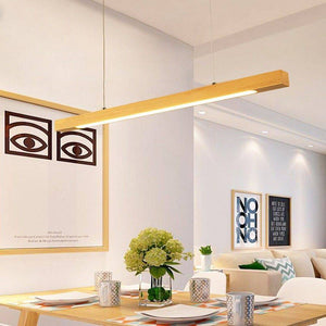 Lámpara colgante de madera "COAK" 24W Dimable - Barcelona Led-Decoración