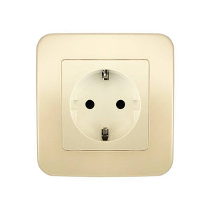 Tomacorriente Enchufe Schuko 2 polos y tierra 16 amperios (9)