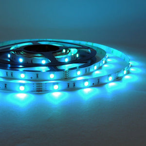 Tira de LED 12V-DC 36W 10mm multicolor RGB IP20 (SMD5050 30ch/m) Rollo 5 metros - Barcelona Led-