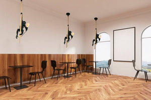 Lámpara mono colgante de resina "Ximpa" (4)