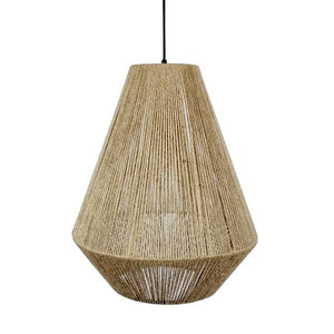 Lámpara colgante cuerda natural "ROSS" - Barcelona Led-Decoración