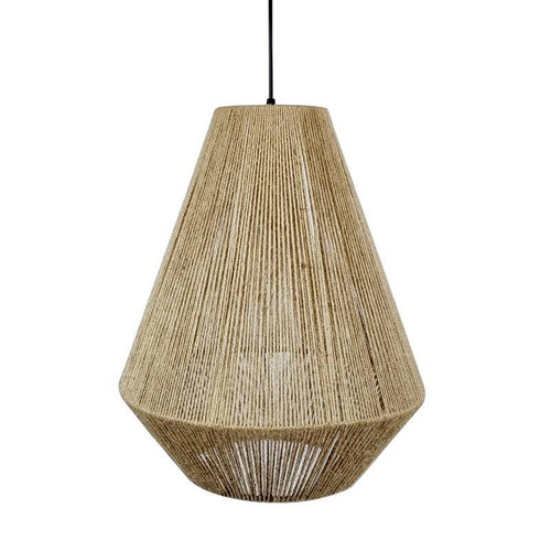 Natural rope pendant lamp