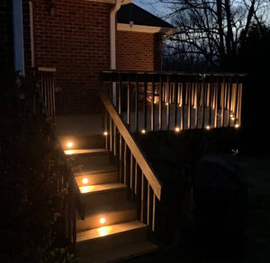 Kit 6 focos LED empotrables en suelo Ø58x9mm 0,5W 12V-DC IP67 (2)