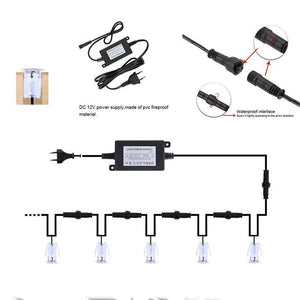 Kit 6 focos LED empotrables escalera o suelo 0,4W 12V-DC IP67 (5)