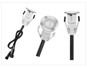 Kit 6 focos LED empotrables escalera o suelo 0,4W 12V-DC IP67 (7)