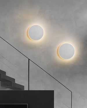 Aplique de pared circular "Eclipse" 12W - Chip Samsung - Luz cálida - IP44 - Ø 25cm - Barcelona Led-Decoración