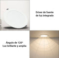 Downlight LED circular empotrable 20W - Corte Ø190mm 4