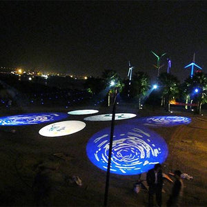 Proyector de logos LED GOBO 40W rotativo exterior - Óptica 20° - IP65 - Barcelona Led-Signage
