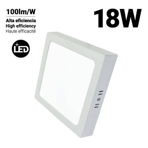 Plafón LED cuadrado 18W Alta Eficiencia - Barcelona Led-