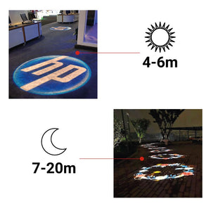 Proyector de logos LED GOBO 30W rotativo exterior - Óptica 20° - IP65 - Barcelona Led-Signage