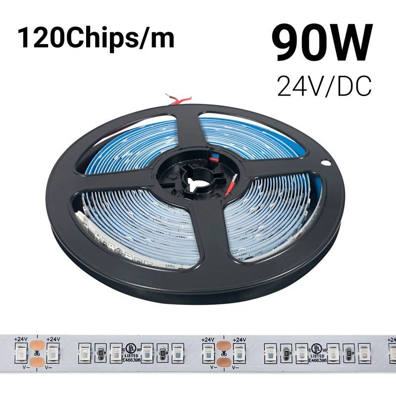 Tira LED 24V DC - 18W/m - Colores - 10mm - IP20 - Rollo 5 metros - 120ch/m