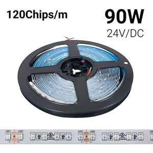 Tira LED 24V DC - 18W/m - Colores - 10mm - IP20 - Rollo 5 metros - 120ch/m - Barcelona Led-