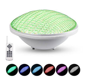 Bombilla LED para piscina PAR56 RGB 12V AC - 24W - Sumergible - Con mando - IP68 (2)
