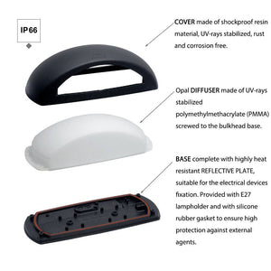 Aplique de pared exterior FUMAGALLI "Francy" - E27 - IP66 - Barcelona Led-Decoración