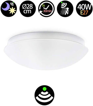 Plafón LED de superficie con sensor para bombilla E27 - Barcelona Led-