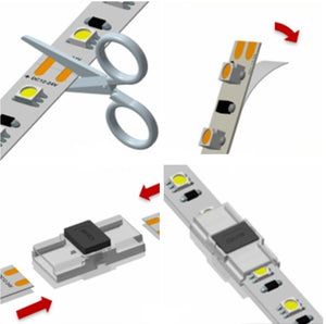 Conector rápido CLIP 2 pin - Unión tira a tira PCB 10mm IP20 máx. 24V (3)