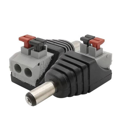 Conector ficha Jack RCA Macho ligação rápida para fita LED