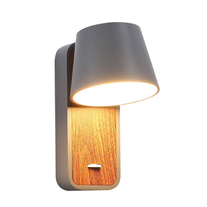 Aplique LED para Dormitorio de Madera rotatorio "KOPPEN" 6W 2700K (10)