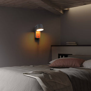 Aplique LED para Dormitorio de Madera rotatorio "KOPPEN" 6W 2700K - Barcelona Led-Decoración