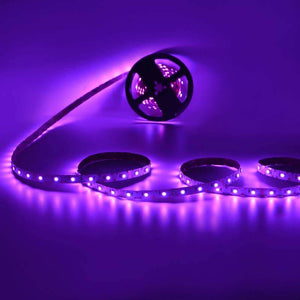 Tira LED RGB zig zag - 12V - 50W - 8mm - IP20 - 42ch/m - Rollo 5 metros - Corte cada 6,2 cm (3)