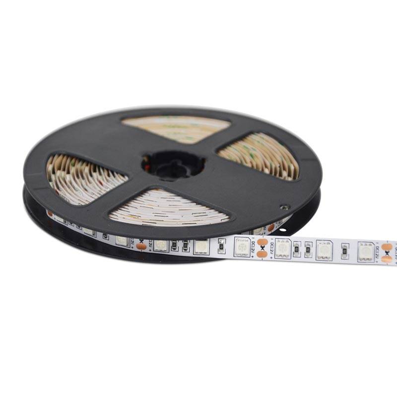 Tira de LED 12V-DC 70W 10mm ultravioleta IP20 (SMD5050 60ch/m) Rollo 5 metros - Barcelona Led-