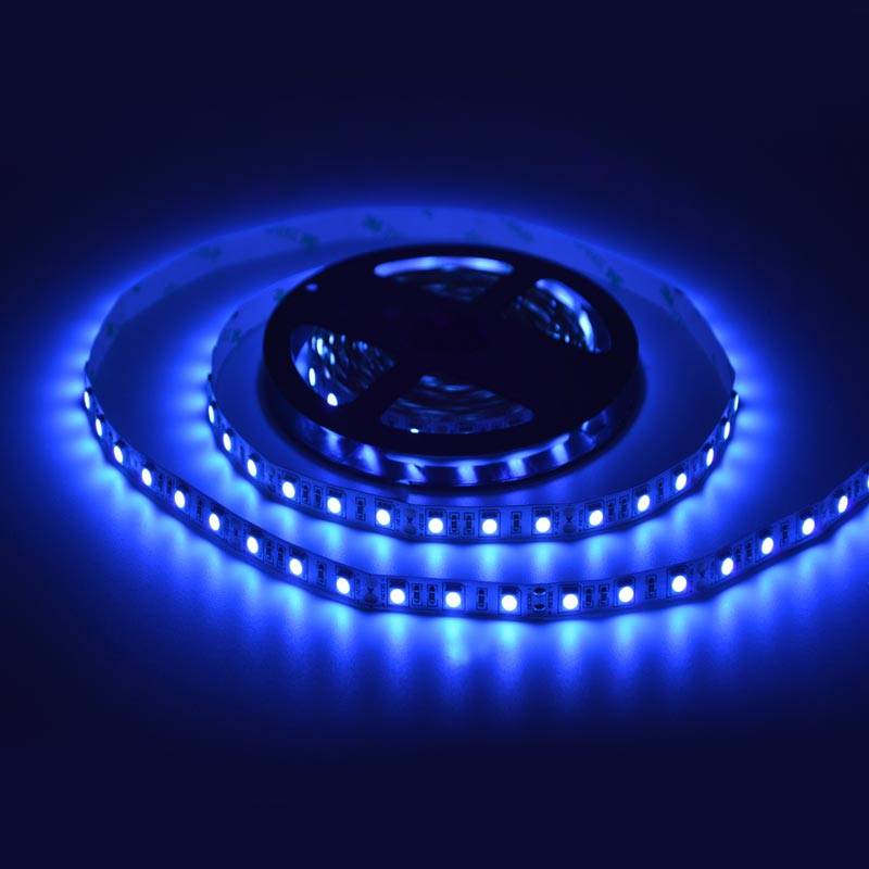 Tira de LED 12V-DC 70W 10mm ultravioleta IP20 (SMD5050 60ch/m) Rollo 5 metros (1)