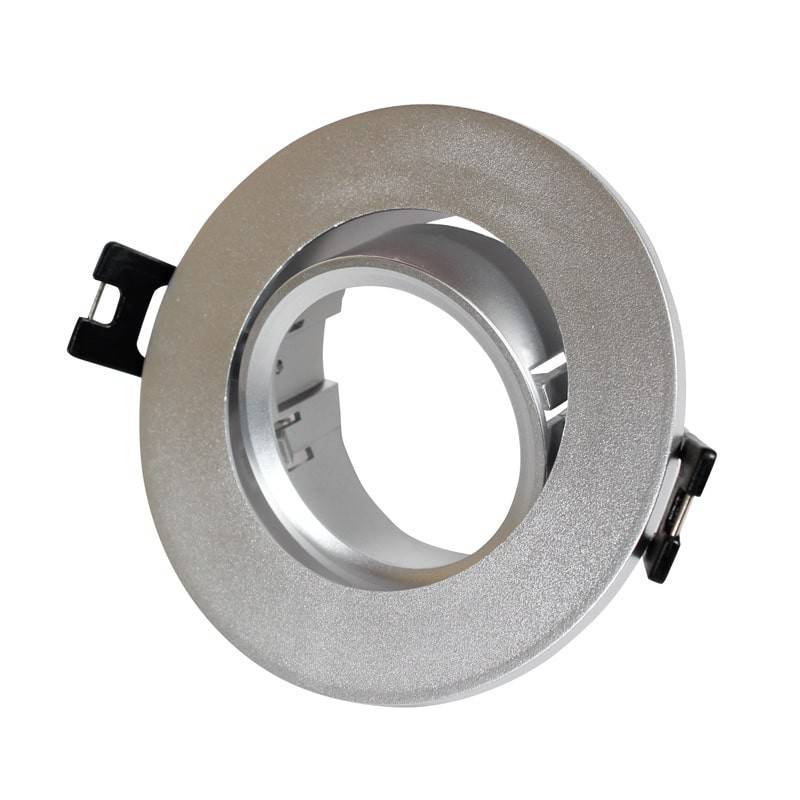 Aro downlight circular basculante para bombilla GU10 / MR16 - Corte Ø75 mm