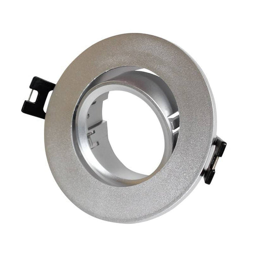 Odchylany okrągły pierścień downlight do żarówek GU10 / MR16 - Wycięcie Ø75 mm