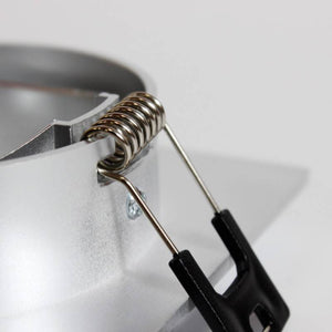 Aro downlight cuadrado basculante para bombilla GU10/MR16 - Corte Ø75mm - Barcelona Led-