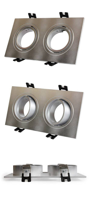 Kardan empotrable basculante para 2 bombillas GU10, MR16 (8)