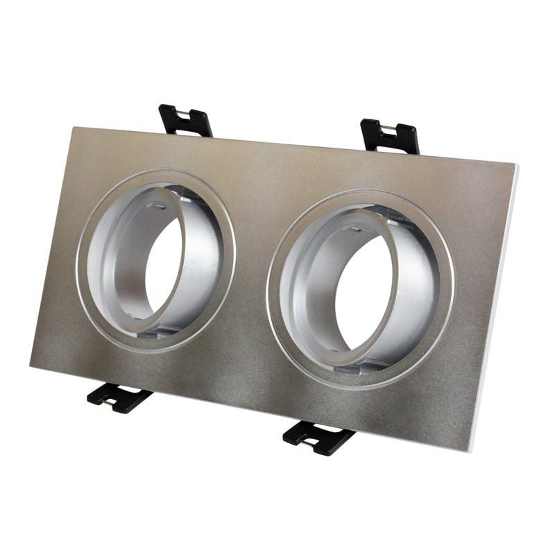 Kardan empotrable basculante para 2 bombillas GU10, MR16 - Barcelona Led-
