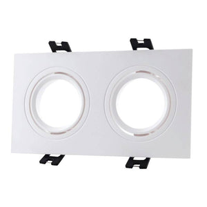 Kardan empotrable basculante para 2 bombillas GU10, MR16 - Barcelona Led-
