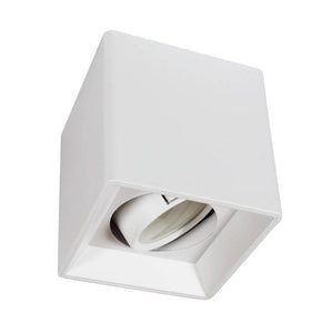 Aplique de techo cuadrado de policarbonato - Orientable - GU10 - Barcelona Led-Decoración