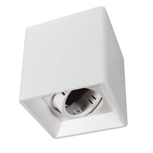 Aplique de techo cuadrado de policarbonato - Orientable - GU10 - Barcelona Led-Decoración
