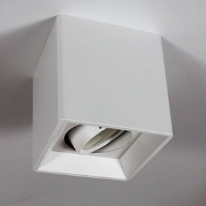 Aplique de techo cuadrado de policarbonato - Orientable - GU10 - Barcelona Led-Decoración