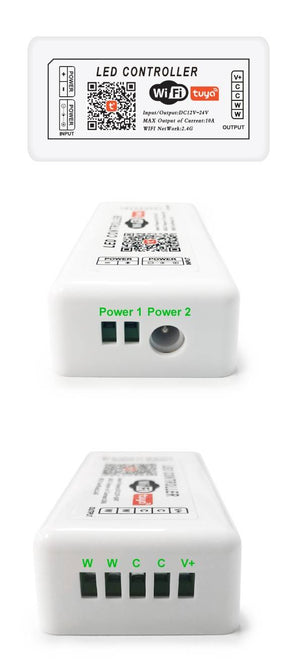 Controlador SMART+ WIFI CCT 12/24V 2 canales 10A (4)