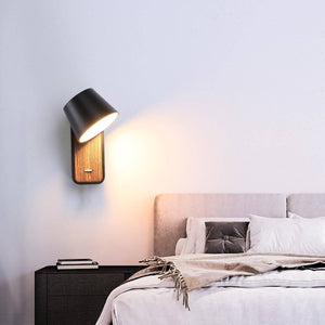 Aplique LED para Dormitorio de Madera rotatorio "KOPPEN" 6W 2700K - Barcelona Led-Decoración