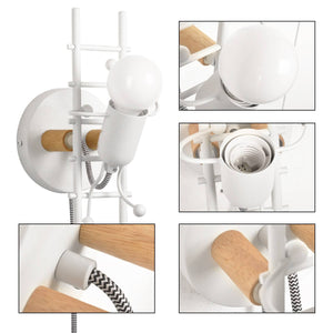 Aplique de Pared "Doll " - Con interruptor y enchufe - E27 (10)