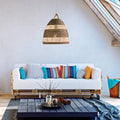 Wicker pendant lamp
