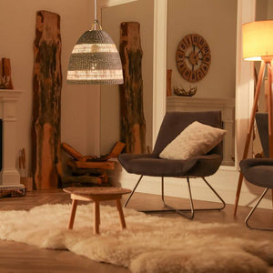 Lámpara colgante de mimbre "Ikken" - Barcelona Led-Decoración