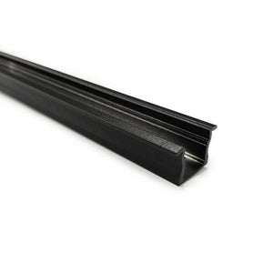 Perfil de aluminio negro para tira LED 23x15mm (2 metros) - Barcelona Led-