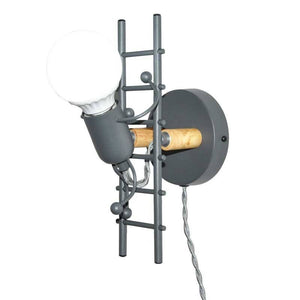 Aplique de Pared "Doll " - Con interruptor y enchufe - E27 - Barcelona Led-Decoración