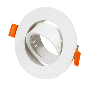 Aro downlight circular basculante para bombilla GU10 / MR16 - Corte Ø75 mm - Barcelona Led-