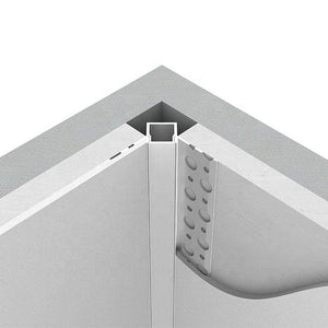 Perfil de integración Escayola/Pladur 46x26 de Esquina interior (2m) - Barcelona Led-