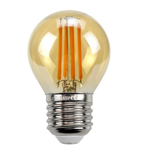 Bombilla Retro Vintage esférica E27 G45 4W de filamento
