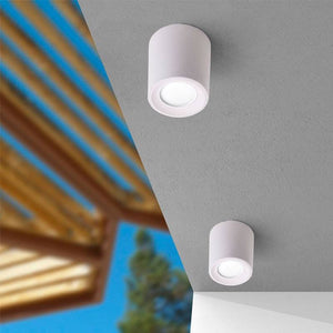 Aplique de techo "LIVIA 90" FUMAGALLI - GU10 - 6W - IP55 - Barcelona Led-Decoración